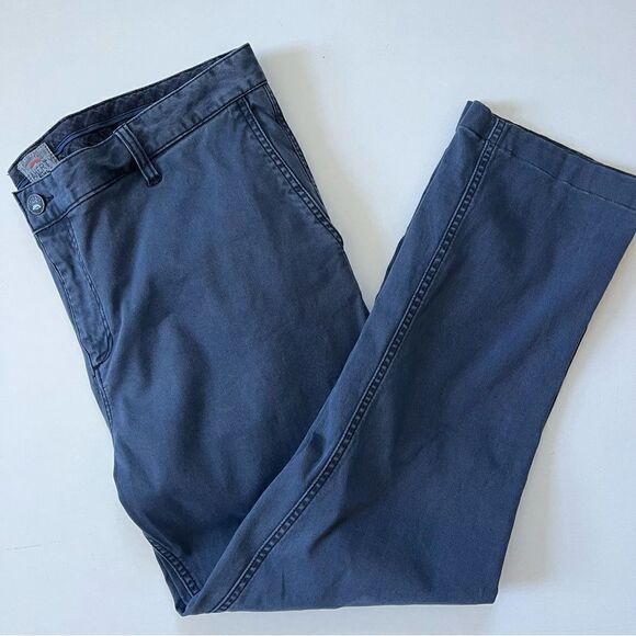 Faherty Blue Cotton Canvas Pant 36 - Picture 8 of 9